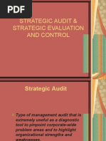 Download Strategic Audit and strategy Evaluation  control by shweta_46664 SN31362445 doc pdf