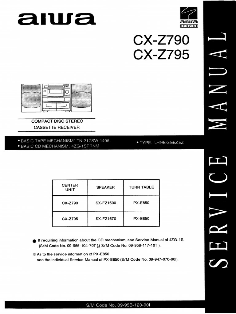 Aiwa CX z790 | PDF