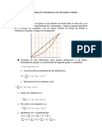 Regresiones Polinómicas de Segundo Grado.