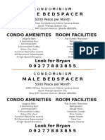 Male Bedspacer: Condominium