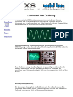 Arbeiten Mit Dem Oszilloskop