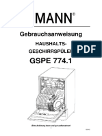 Manual Bedienungsanleitung GSPE 774.1 D