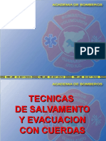 Tecnicas de Salvamento y Evacuacion Con Cuerdas