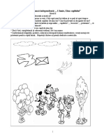 Fisa de Munca Independenta - Proiect Tematic - 1 Iunie-Nivel II