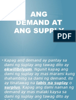Ang Demand at Ang Supply