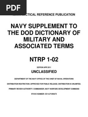 Navy Supplement To The Dod Dictionary Of Military And Associated Terms 2011 Airspeed Naval Mine