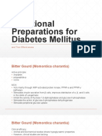 Traditional Preparations For Diabetes Mellitus