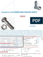 Design of Fasteners and Welded Joints