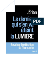 Le Dernier Qui S'en Va Éteint La Lumière - Paul Jorion