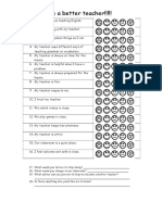 Teacher Evaluation Form