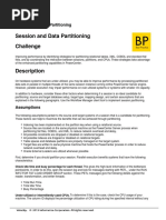 Session and Data Partititioning