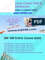 INF 340 Course Career Path Begins Inf340dotcom