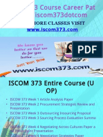 ISCOM 373 Course Career Path Begins Iscom373dotcom