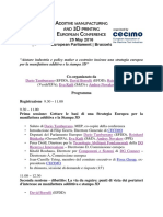 Conferenza Europea Della Manifattura Additiva e Della Stampa 3D