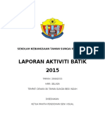 Laporan Aktiviti Batik 2015