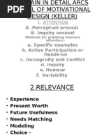 ARCS Model of Motvational Design