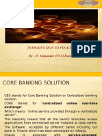 Introduction To Finacle by - D. Majumder (UCO-Bank)