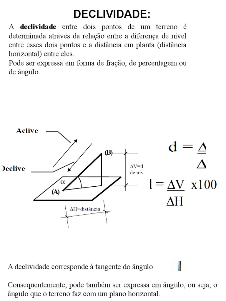 DECLIVIDADE | PDF | Percentagem | Natureza