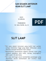SLIT LAMP PEMERIKSAAN SEGMEN ANTERIOR MATA