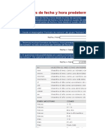 Formatos de Fecha y Hora Predeterminados en Excel
