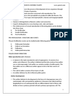 Sexual Reproduction in Flowering Plants