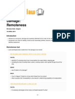 TORT Negligence Remoteness Damage Revision
