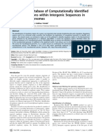 Mycorrdb: A Database of Computationally Identified Regulatory Regions Within Intergenic Sequences in Mycobacterial Genomes