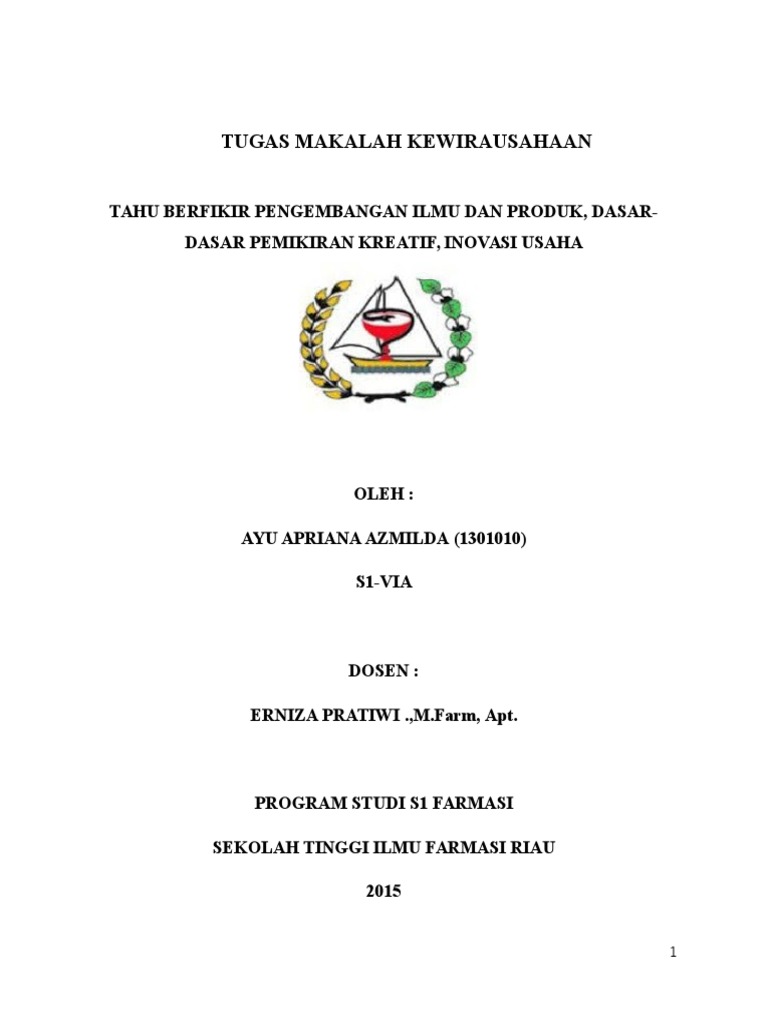13++ Contoh Makalah Inovasi Produk