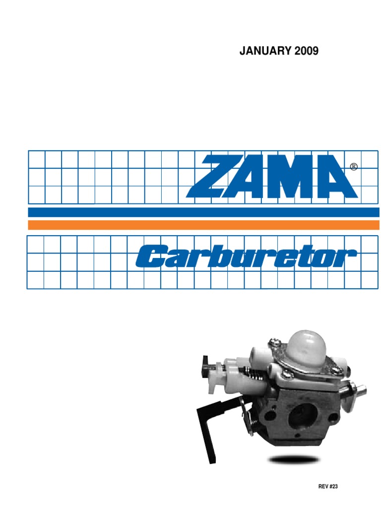 Zama Carburetor Catalog for 2007 and Previous Farming Tools