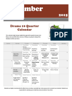 September Quarter Calendar