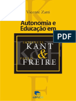 LIVRO - Vicente Zatti - Autonomia e educação em Immanuel Kant e Paulo Freire - 2007..pdf