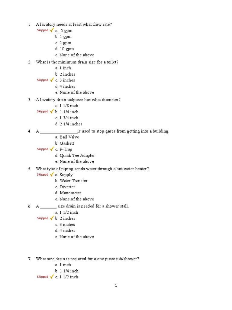 PLUMBING TEST QUESTIONS AND ANSWERS PDF FREE DOWNLOAD IN ENGLISH intelligence overview