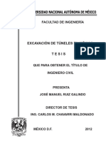 Excavación de Túneles en México