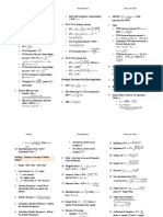 CFA Level 1, June, 2016 - Formula Sheet