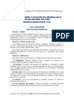 d. d.leg. 1149 - Ley de La Carrera y Situacion Del Personal Pnp