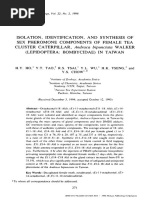Ho1996 -Isolation, Identification, And Synthesis Of