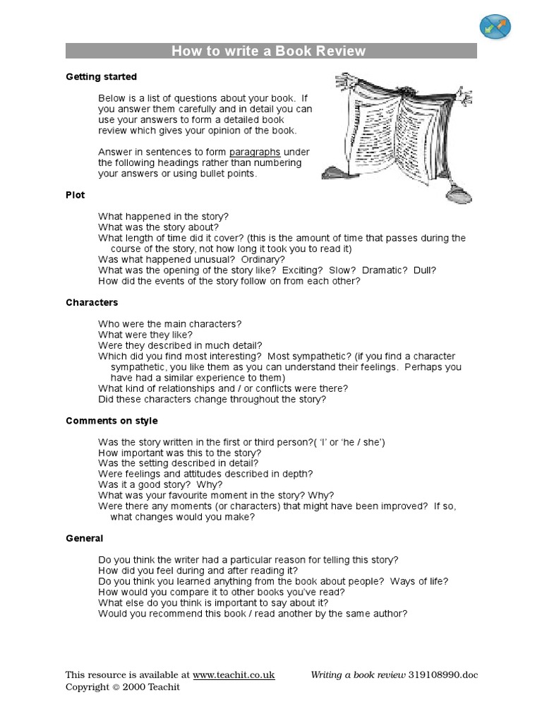 How To Write A Book Review  PDF  Plot (Narrative)