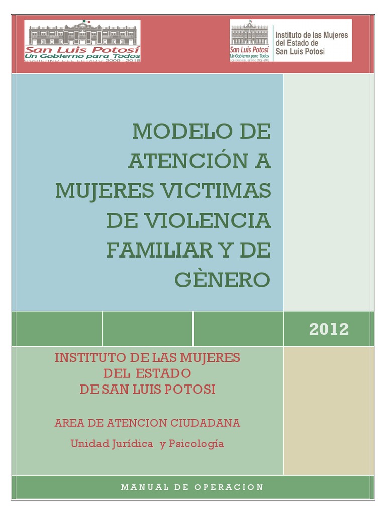 Manual de Atencio A Victimas Bolivia | PDF | Violencia doméstica | La ...