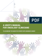 ESMO Users Manual for Oncology Clinicians