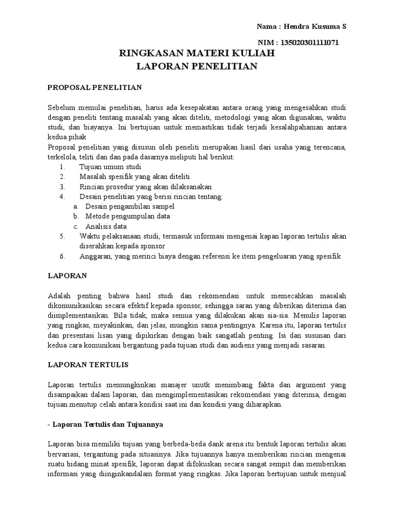 Rmk Laporan Penelitian