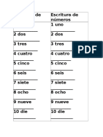 Escritura de Números