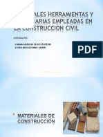 Materiales, Herramientas y Maquinarias