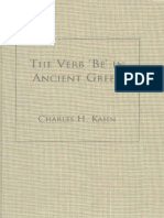 (Charles H. Kahn) The Verb 'Be' in Ancient Greek