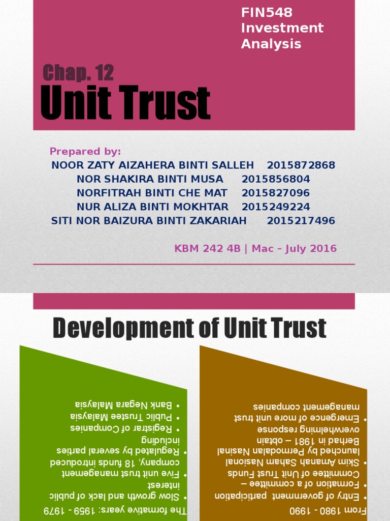 thesis unit trust management limited annual report