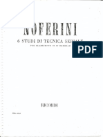 Noferini 6 Estudios de Tecnica Serial para Clarinete