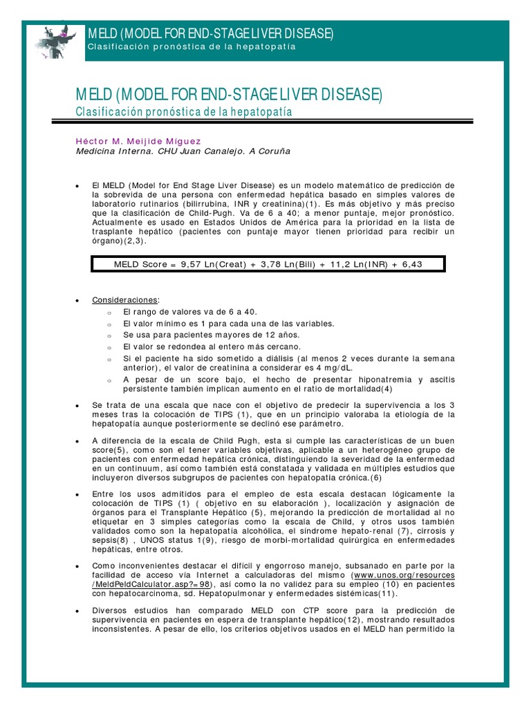 MELD Score intelligence overview