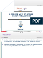A Concise View of Oracle Order Management: Webinar