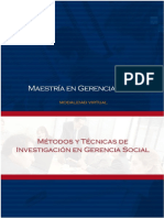 Metodos y Técnicas de Investigación en Gerencia Social