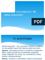 Evoluția Conceptului de Ideal Educativ