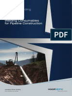 Welding Consumables For Pipeline Construction - EN